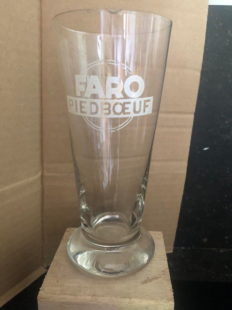 jupiler piedboeuf faro glas fluit, Collections, Enlèvement ou Envoi, Utilisé, Verre ou Verres, Jupiler