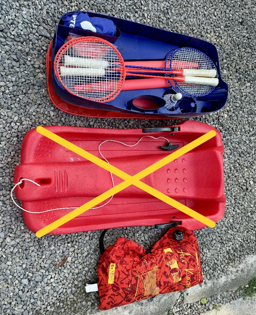 Badmintonset voor doelvoetbal, Sport en Fitness, Ophalen, Gebruikt