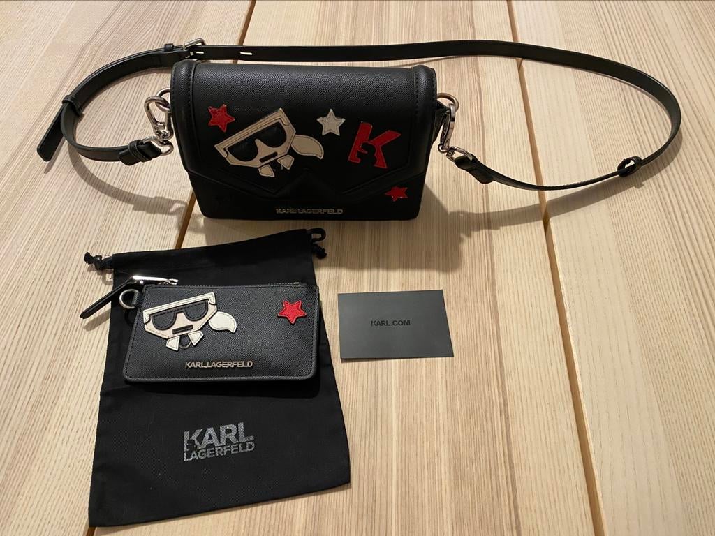 Sac et porte-monnaie Karl Lagerfeld, Bijoux, Sacs & Beauté, Sacs | Sacs à bandoulière, Utilisé, Enlèvement ou Envoi