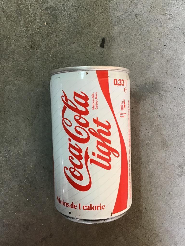 Coca-Cola 1 Nederlands light blik begin jaren 80, Ophalen of Verzenden, Gebruikt, Verpakking