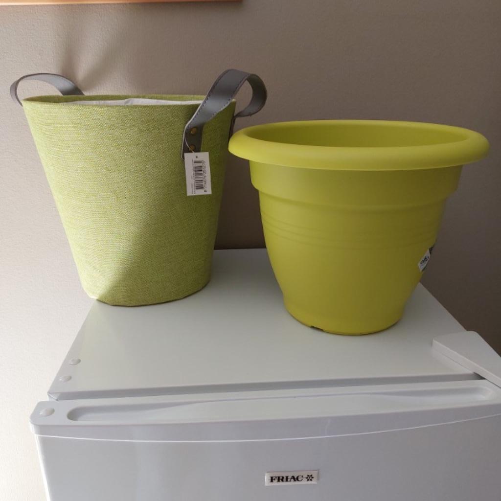 Bloempot plus cache-pot, Ophalen, Overige materialen, Rond, Binnen