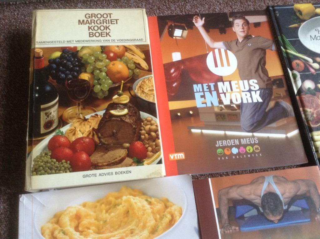 Kookboeken,met meus en vork,peutervoeding,fit & gezond ,tips, Boeken, Gezond koken, Jeroen Meus, Zo goed als nieuw, Europa