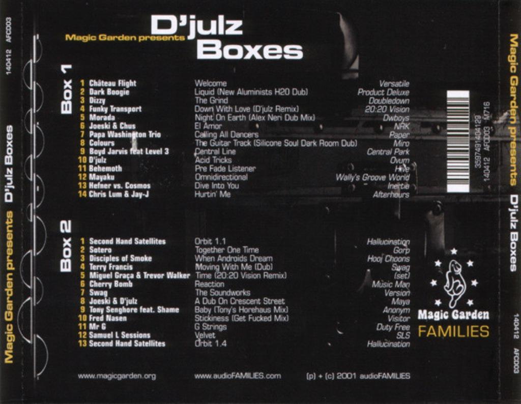 Magic Garden presenteert d'Julz Boxes - DJ MIX 2 CD 💿 💿, Ophalen of Verzenden, Zo goed als nieuw, Techno of Trance, Boxset