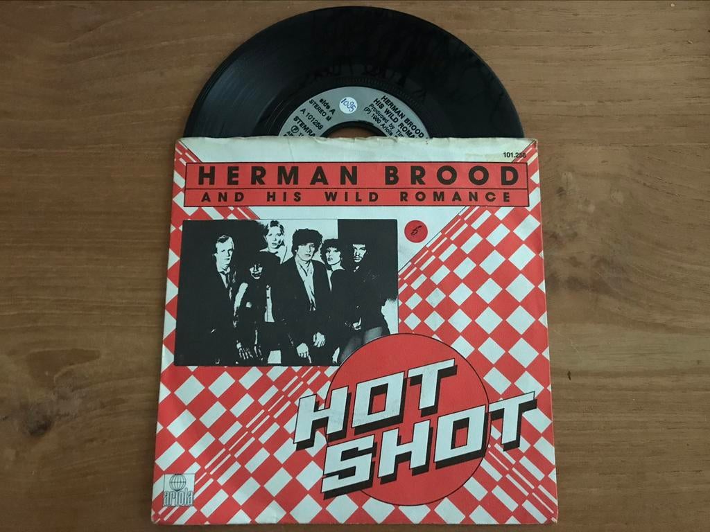 Vinyl single Herman Brood Hot shot, Cd's en Dvd's, Vinyl Singles, Ophalen of Verzenden, Gebruikt, 7 inch, Single