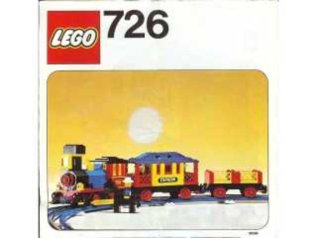 LEGO 12V trein 726 12V Western Train with 2 Wagons and Cowbo, Ophalen of Verzenden, Zo goed als nieuw, Complete set, Lego
