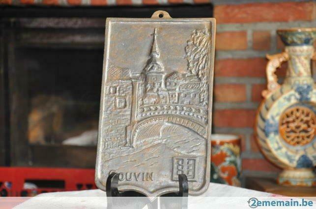 plaque murale en fonte couvin, Enlèvement ou Envoi, Utilisé