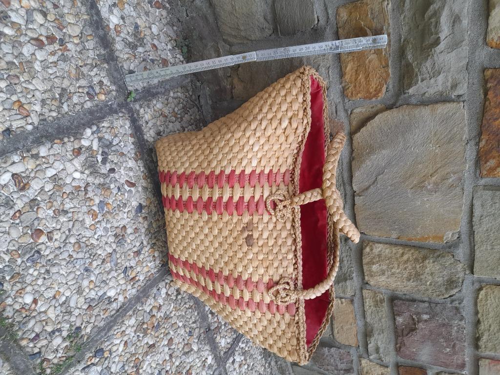 Rieten shopping bag tas, Ophalen