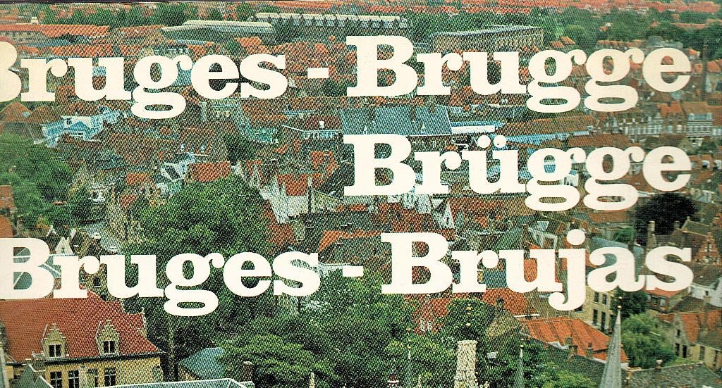 Brugge.Bruges.Brujas. Lees- en Prentenboek met grote foto's., J. Vandemoortere, Ophalen of Verzenden, 20e eeuw of later, Gelezen
