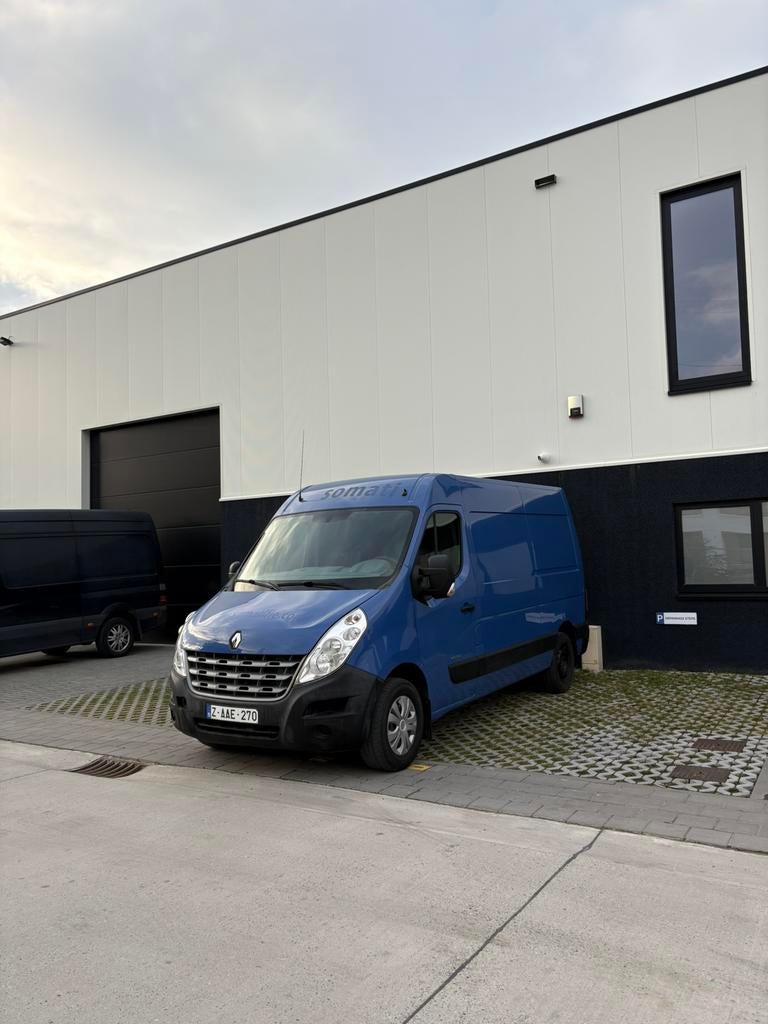 renault master 2.3, Auto's, Voorwielaandrijving, Stof, Zwart, Blauw