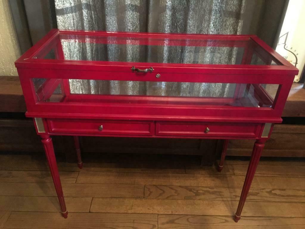 vintage VITRINE-KASTJE rouge, Enlèvement ou Envoi