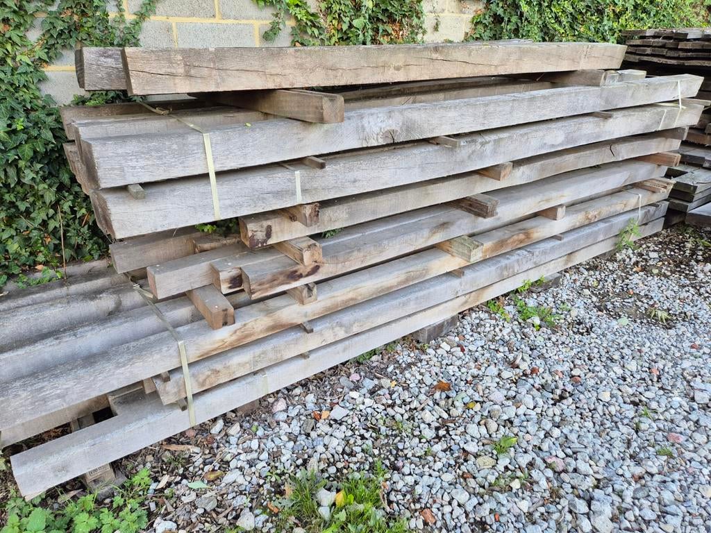 Lot eiken balken palen kepers eik, Ophalen
