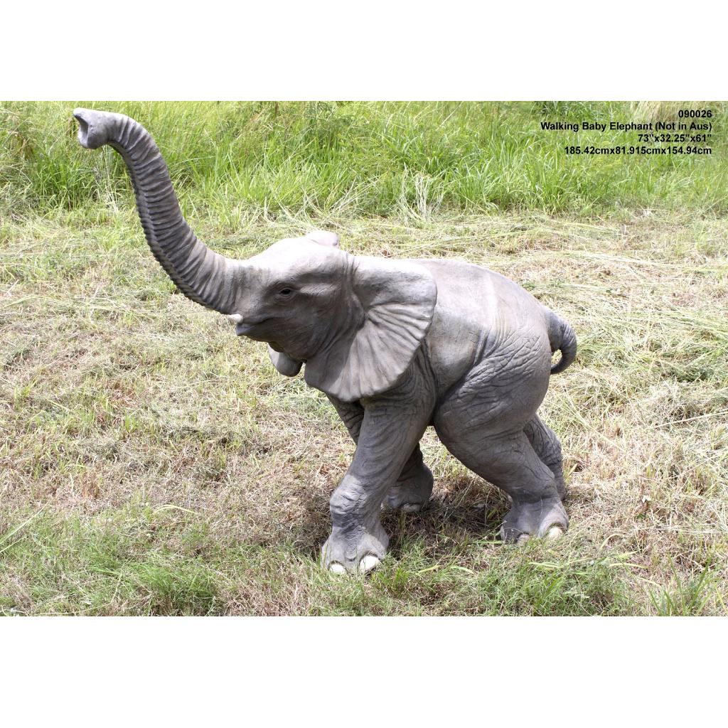 Bébé éléphant qui marche — Statue bébé éléphant 155 cm