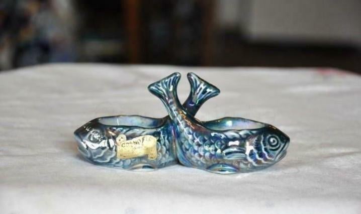 ancien saleron en porcelaine forme poisson limoges ?, Antiek en Kunst, Antiek | Porselein, Ophalen of Verzenden