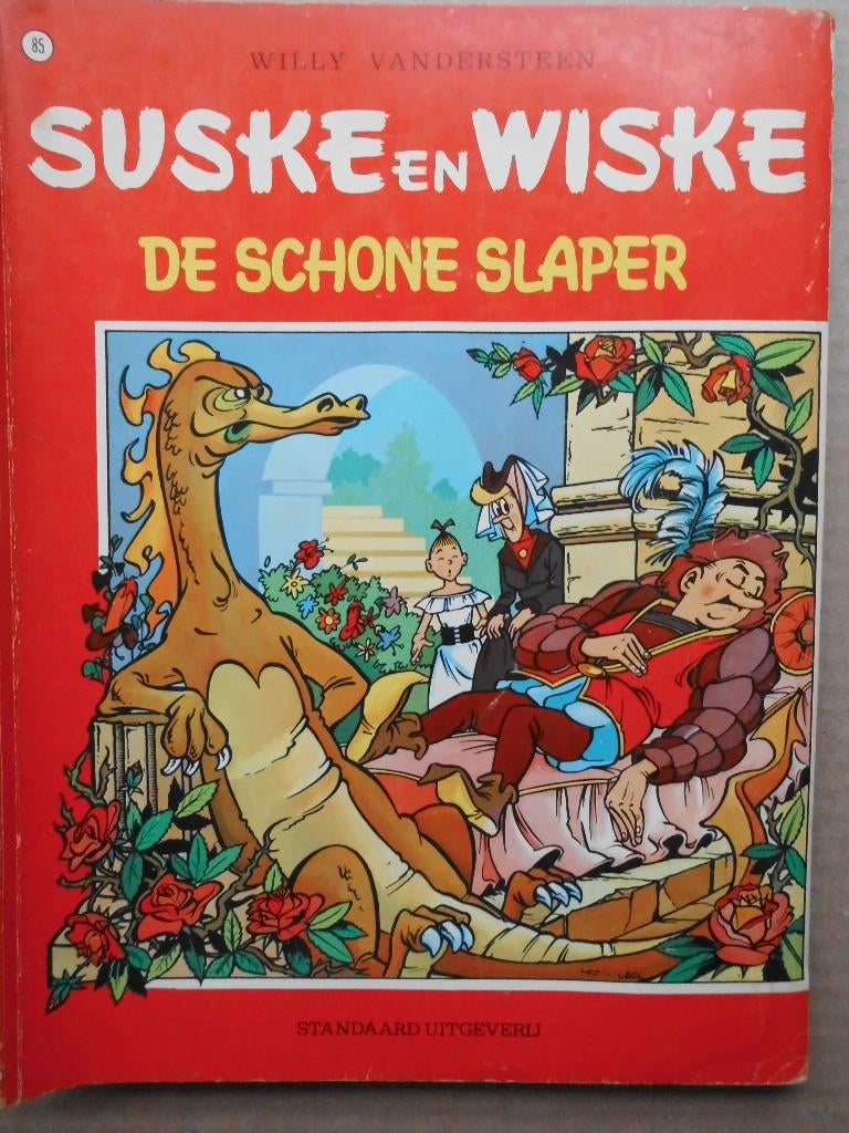 Suske en Wiske - De schone slaper, Gelezen, Willy Vandersteen, Eén stripboek, Ophalen of Verzenden