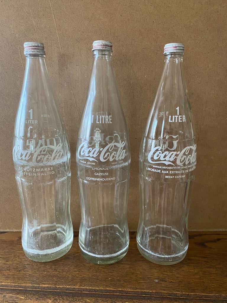Bouteille verre coca cola Coca-Cola année 90 Barchon Blegny, Enlèvement ou Envoi, Comme neuf, Emballage
