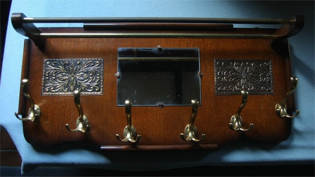 porte-manteau ancien du milieu du siècle, Antiquités & Art, Enlèvement ou Envoi