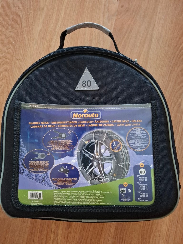 Chaînes à neige Norauto 80 - 9 mm (non utilisées)., Enlèvement, Neuf