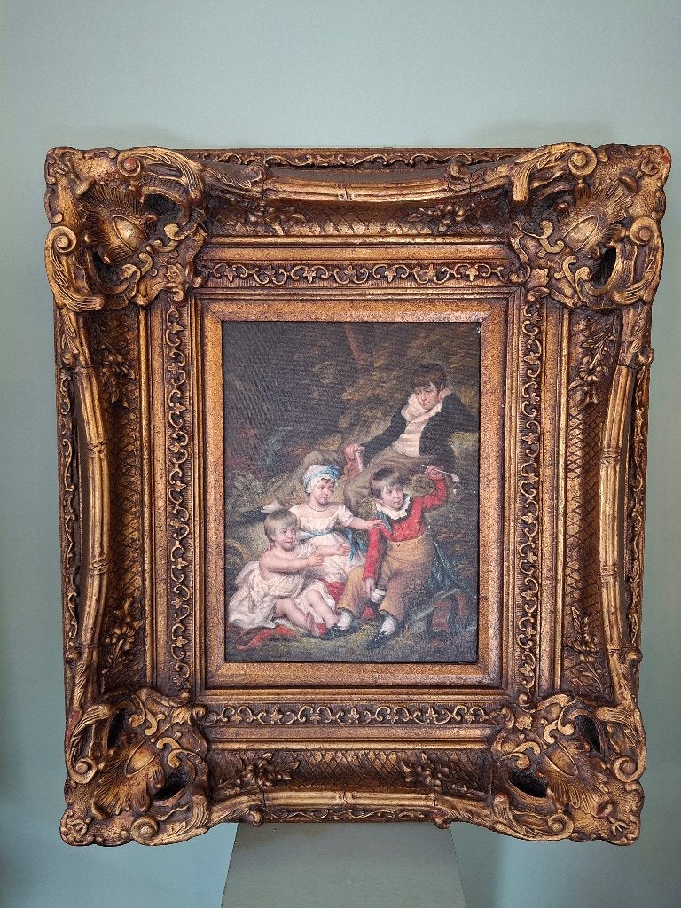 Barrok Engels schilderij – Biggs and sons, Ophalen, Ingelijst