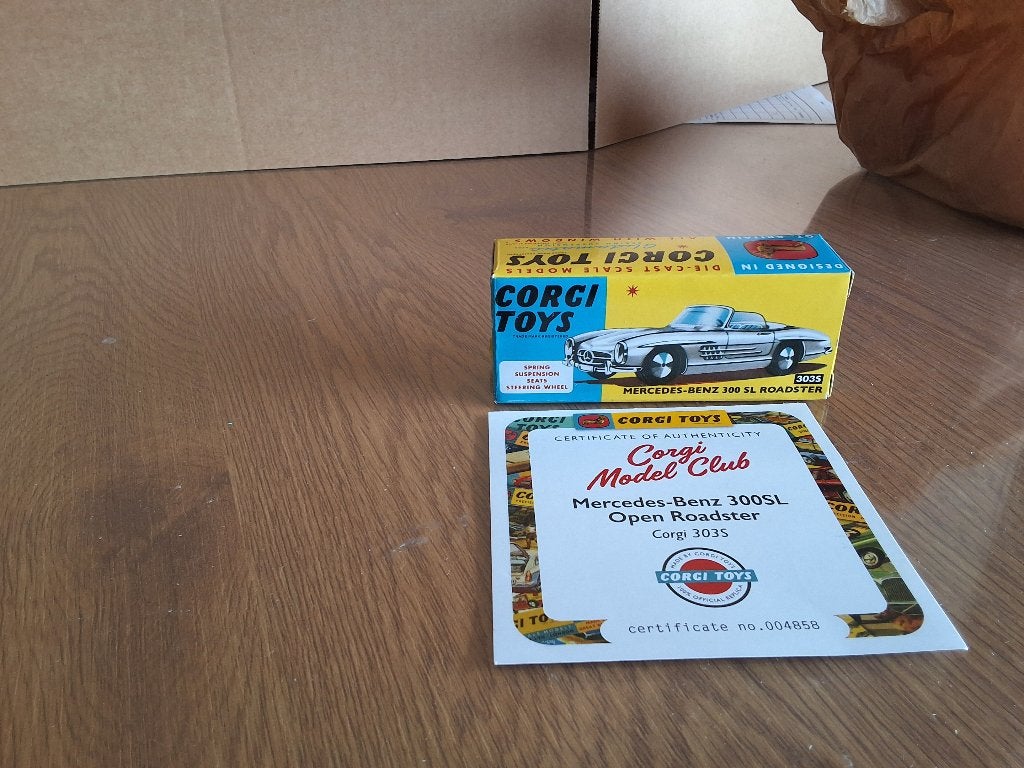 mercedes-benz 300 SL open roadster corgi 3035, Verzenden, Nieuw, Auto, Corgi