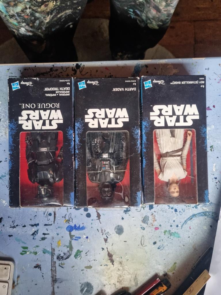 Star wars poppetjes, Ophalen