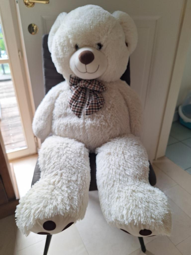 Heel grote zachte teddybeer 90 cm, Verzamelen, Ophalen