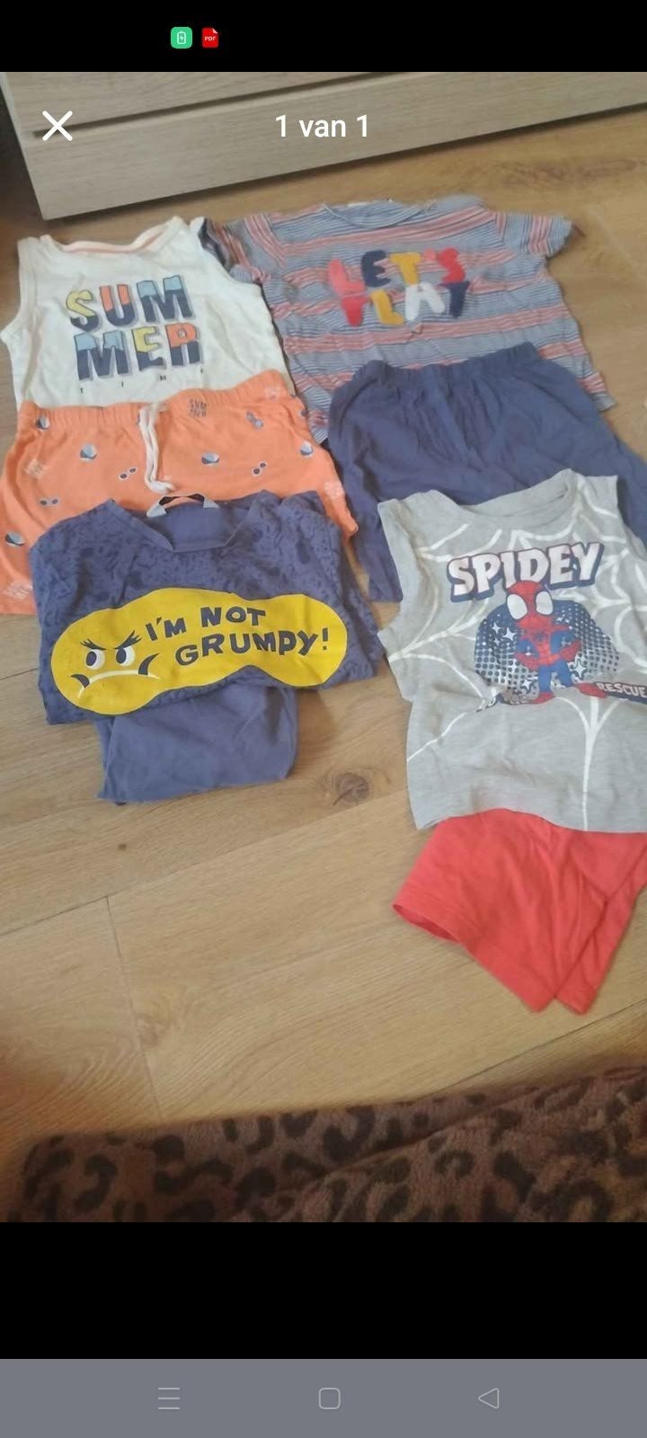zomer pyjamas maat 104, Kinderen en Baby's, Ophalen