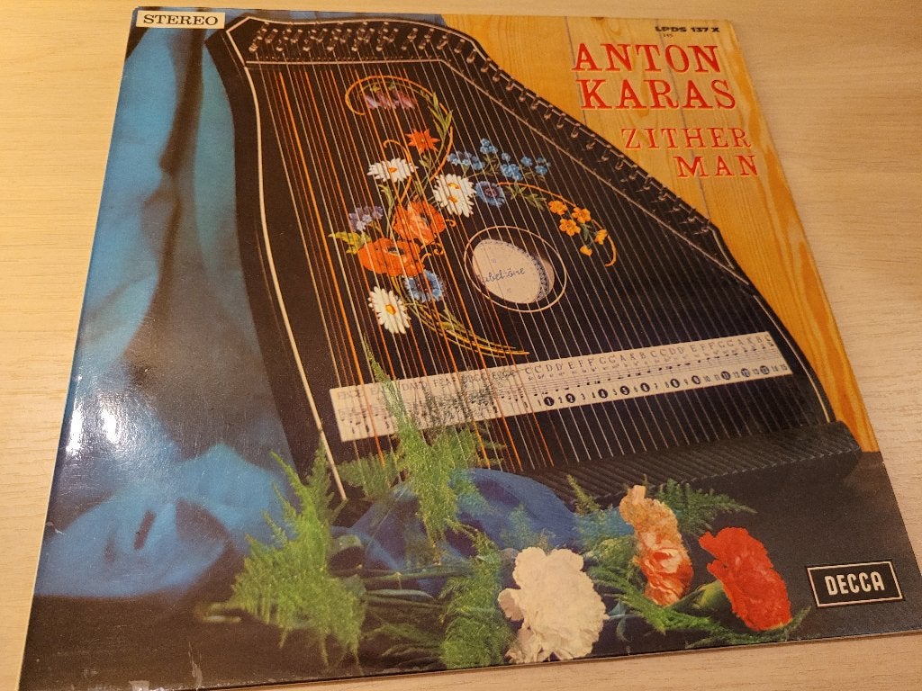 Disque vinyl 33 tours Anton Karas ‎– Zither Man, CD & DVD, Enlèvement ou Envoi, Comme neuf, Jazz