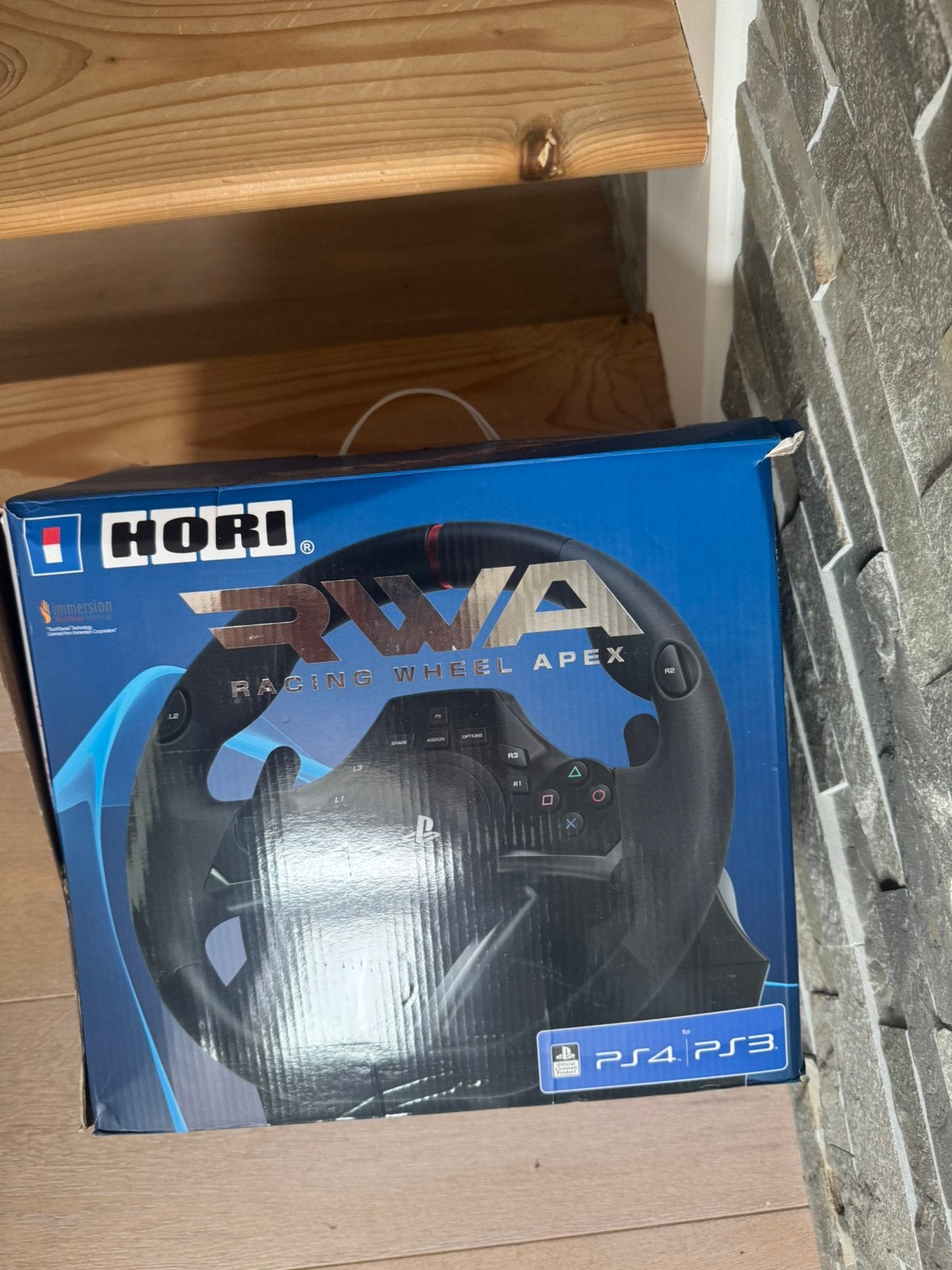 HORI racing wheel Apex, Games en Spelcomputers, Spelcomputers | Sony Consoles | Accessoires, Ophalen, Zo goed als nieuw, Stuur of Pedalen