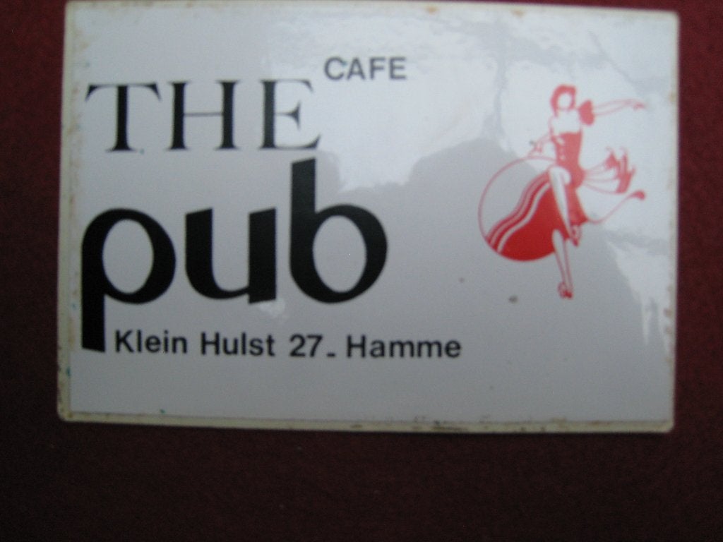 Vintage Sticker The Cafe Hamme O-VL, Verzenden, Gebruikt, Bedrijf of Vereniging