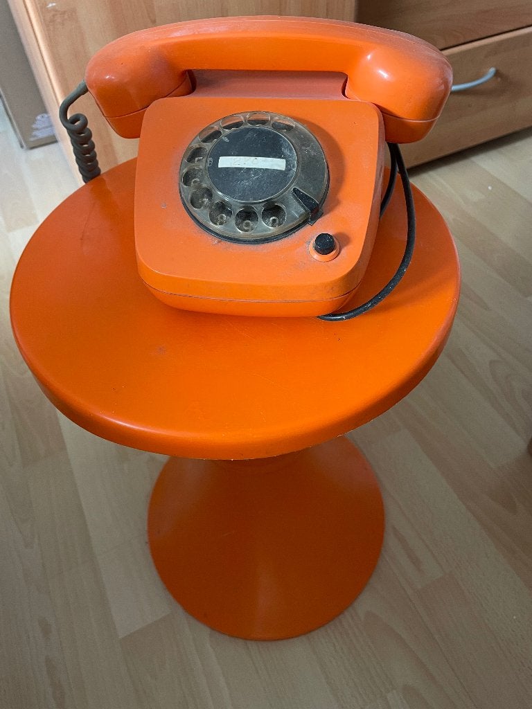 Tam tam vintage orange, Maison & Meubles, Enlèvement, Utilisé