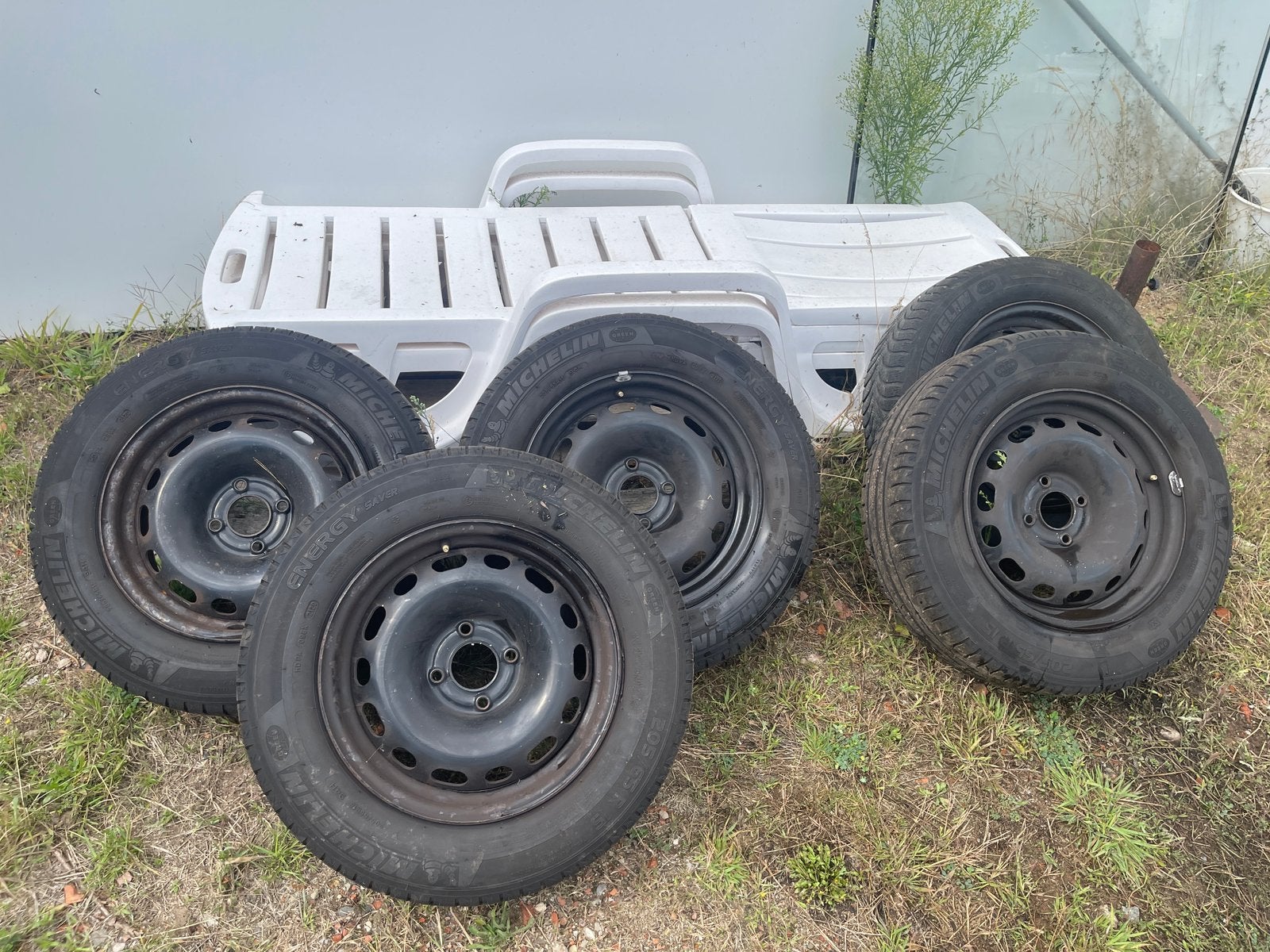 4 banden met stalen velgen, Ophalen, Gebruikt, Citroën