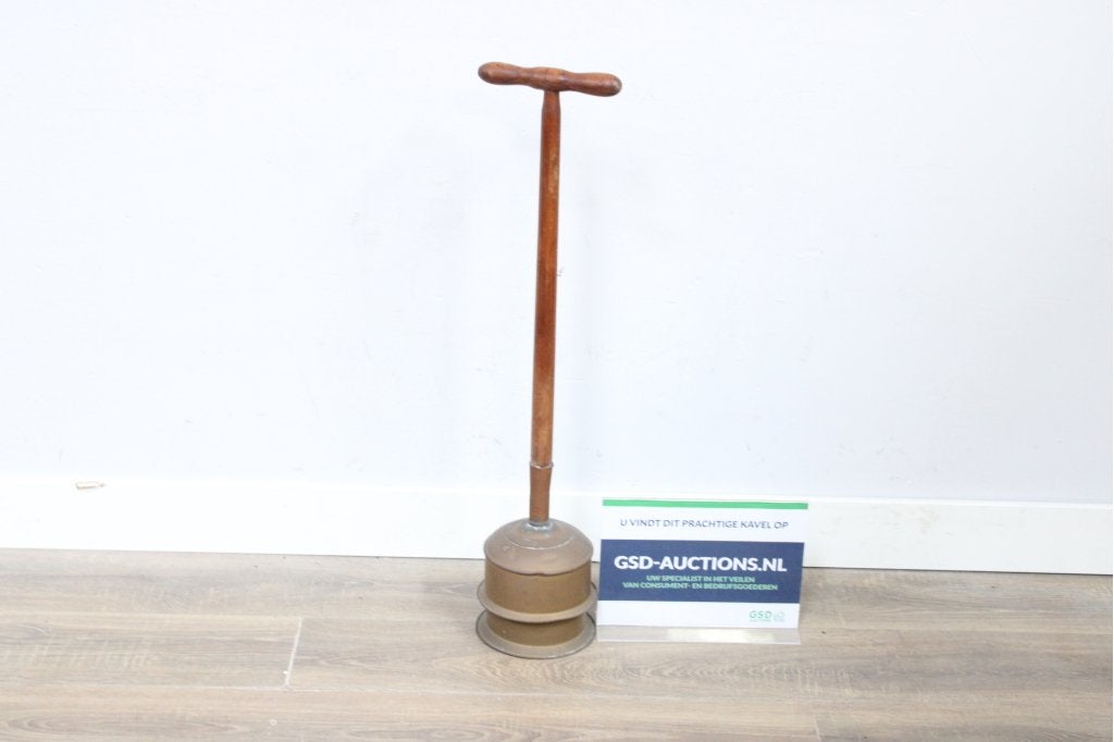 Antieke Koperen Wasstamper