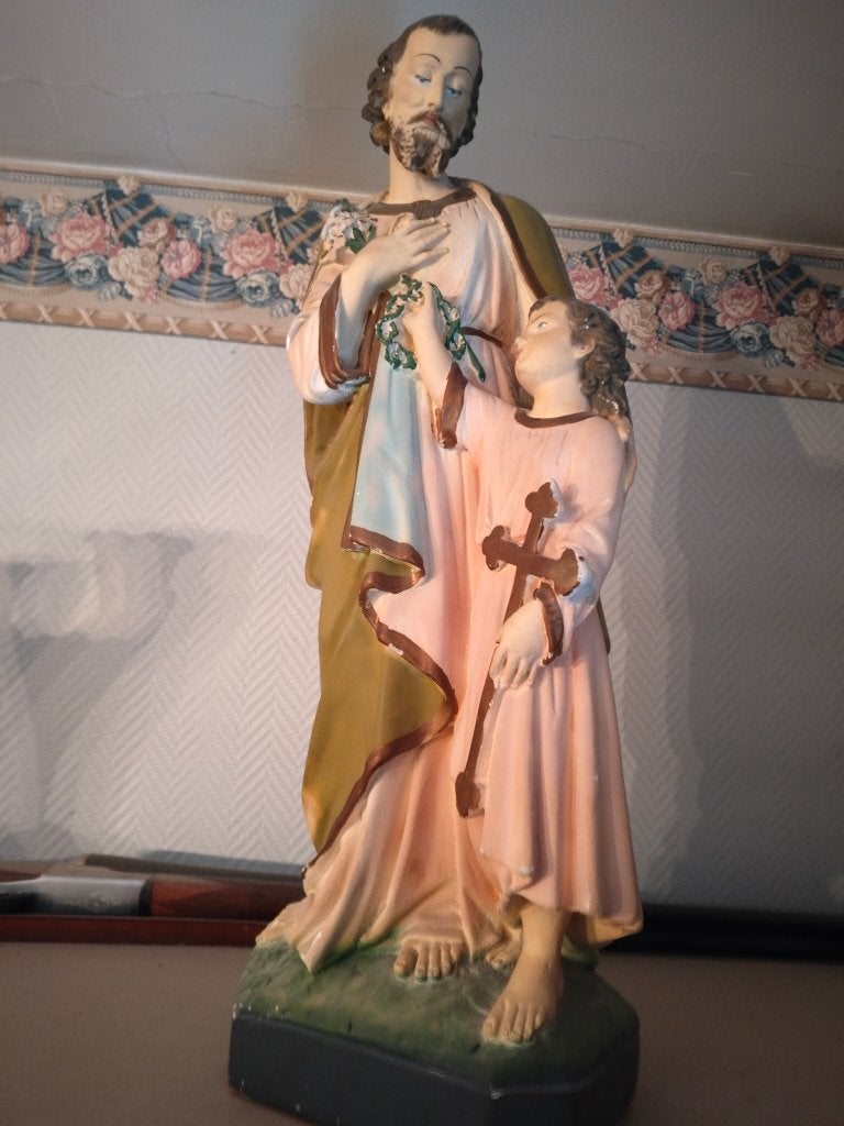 Saint Joseph avec l'enfant Jésus, Antiquités & Art, Enlèvement