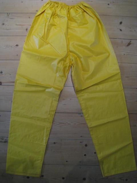 Gele oliejekker broek, lengte 116cm, perfekt, waterdicht !!, Fietsen en Brommers, Ophalen
