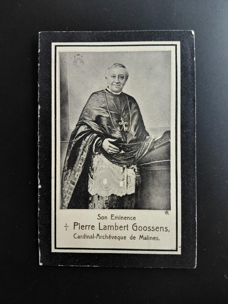 Bidprent Kardinaal Goossens, Verzamelen, Verzenden, Bidprentje
