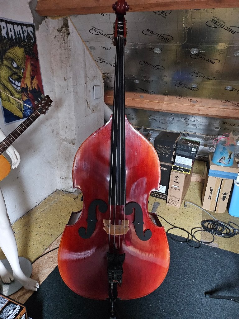 contrabas 3/4, Muziek en Instrumenten, Ophalen, Zo goed als nieuw, Semi-akoestisch, Fretloos