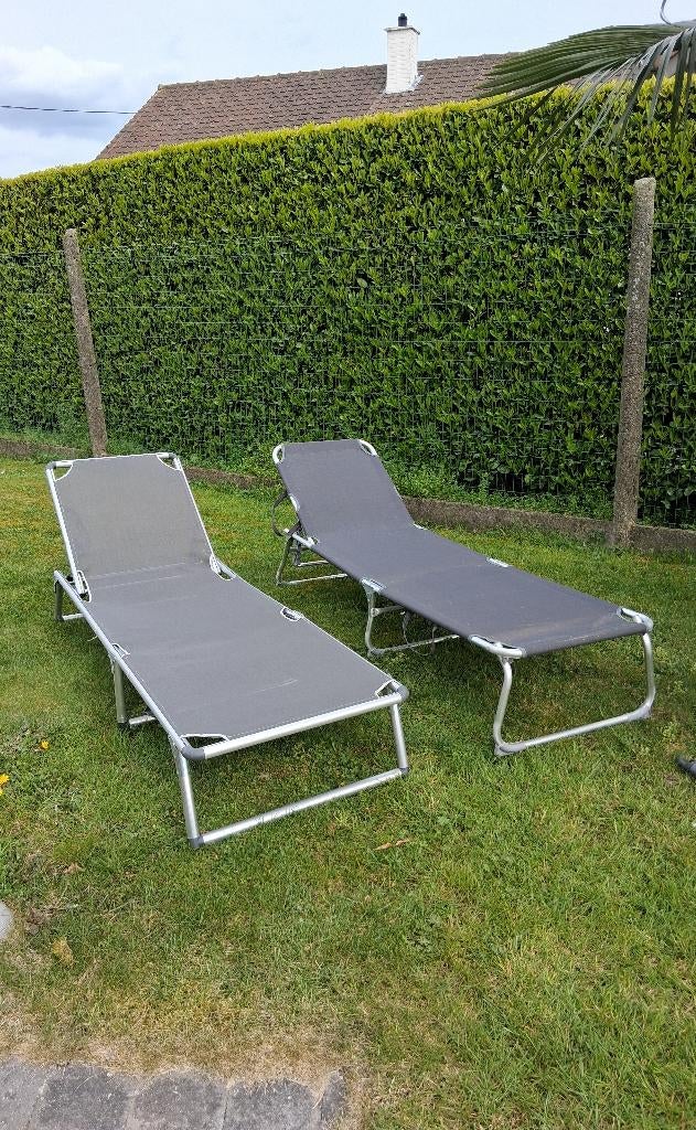Ligzetels - 3 stuks, Tuin en Terras, Ophalen, Gebruikt, Verstelbaar