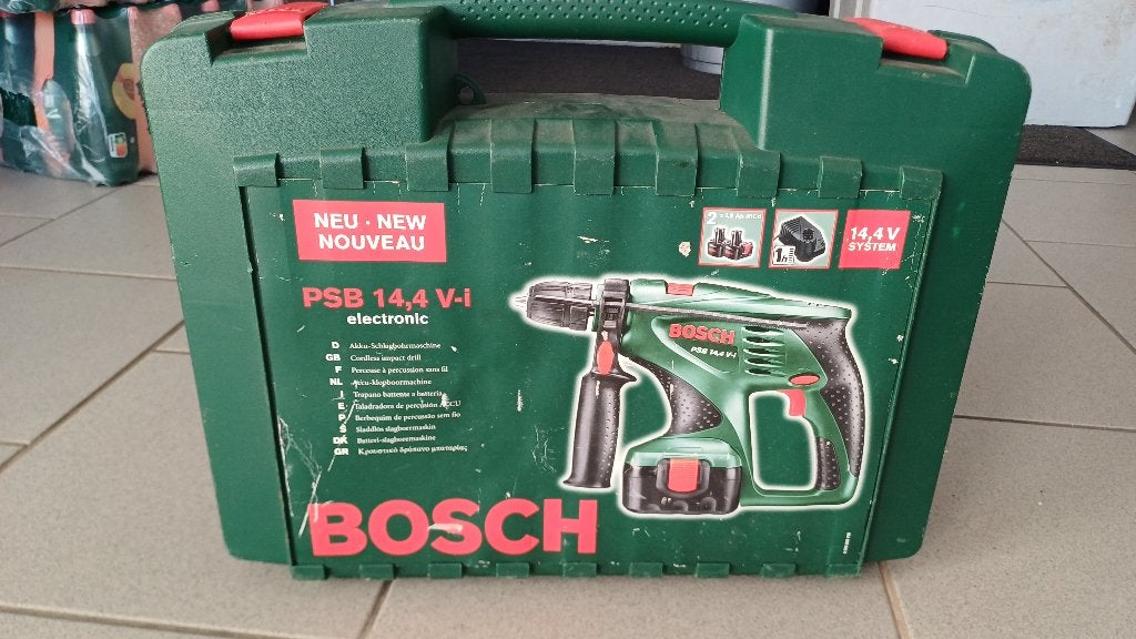 Perceuse à percussion Bosch PSB 14,4 V-i + batterie, Enlèvement, Utilisé, Foreuse et Perceuse
