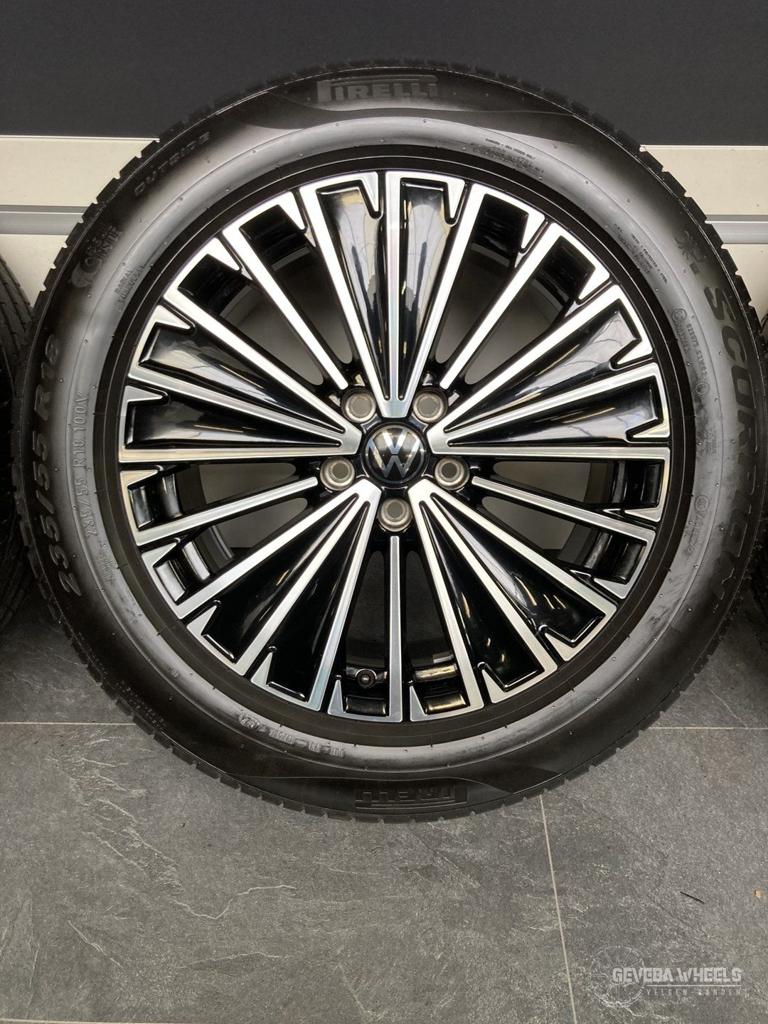 18” originele Volkswagen Tiguan Tayron velgen + banden 5x112, Auto-onderdelen, Banden en Velgen, 18 inch, Gebruikt, -, -