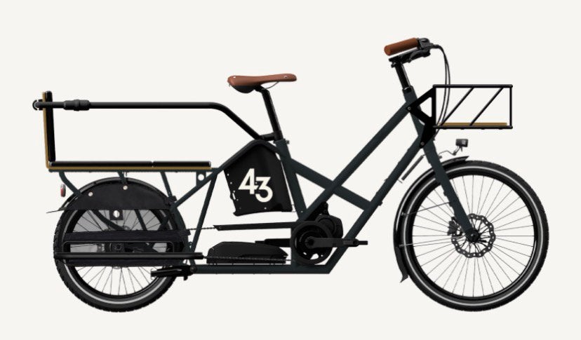 Vélo longtail Bike43 (moteur Shimano), Fietsen en Brommers, Fietsen | Tandems, Zo goed als nieuw, Ophalen