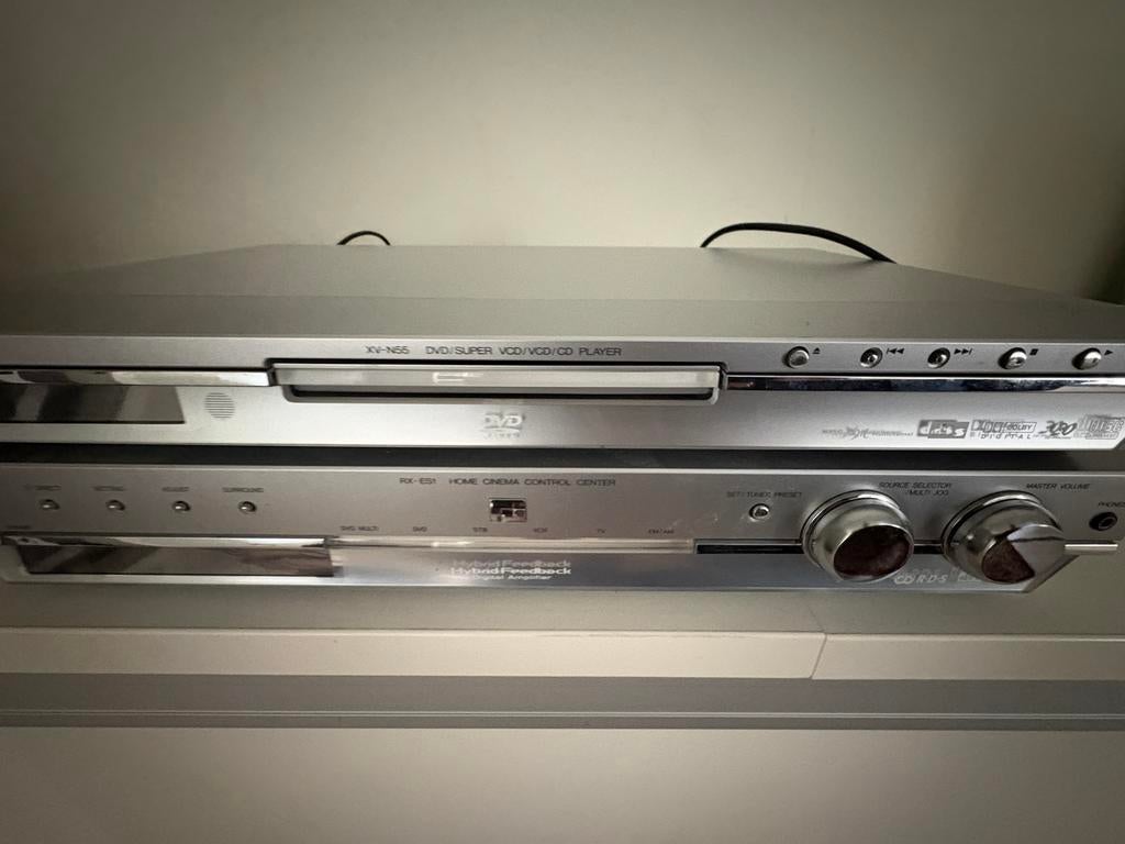 Jvc home cinema versterker en dvd speler, JVC, 60 à 120 watts, Enlèvement, Utilisé