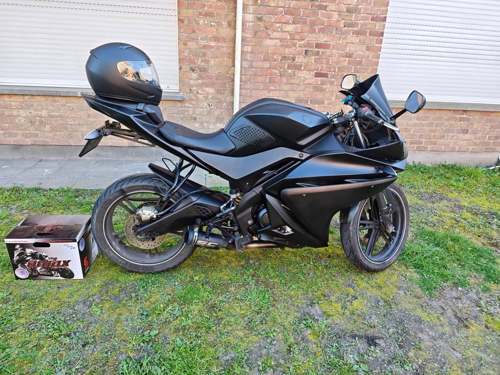 Yamaha yzfr 125cc sportuitlaat + gratis helm + levering, Bedrijf, Sportuitlaat