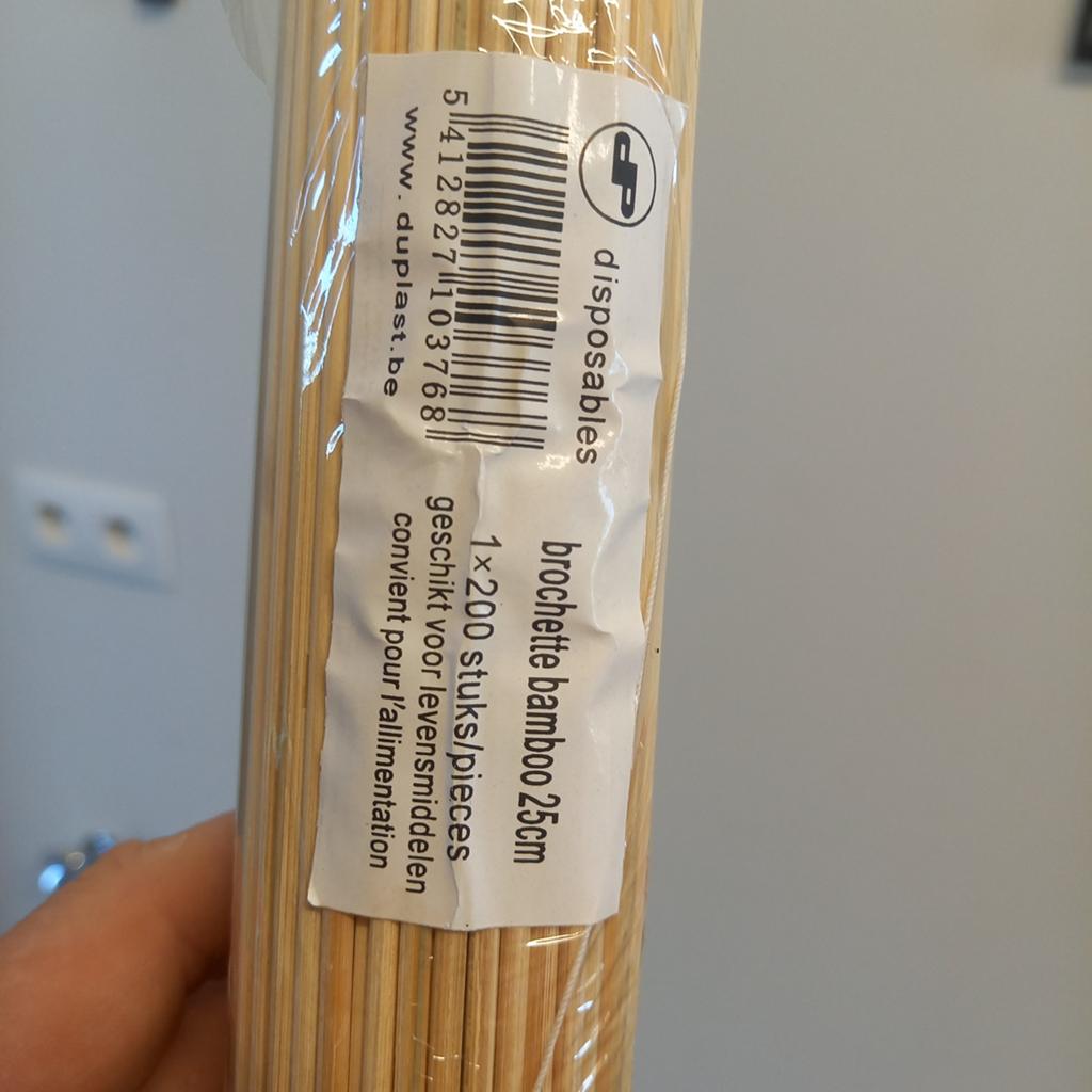 Satestokjes bamboestokjes, Ophalen