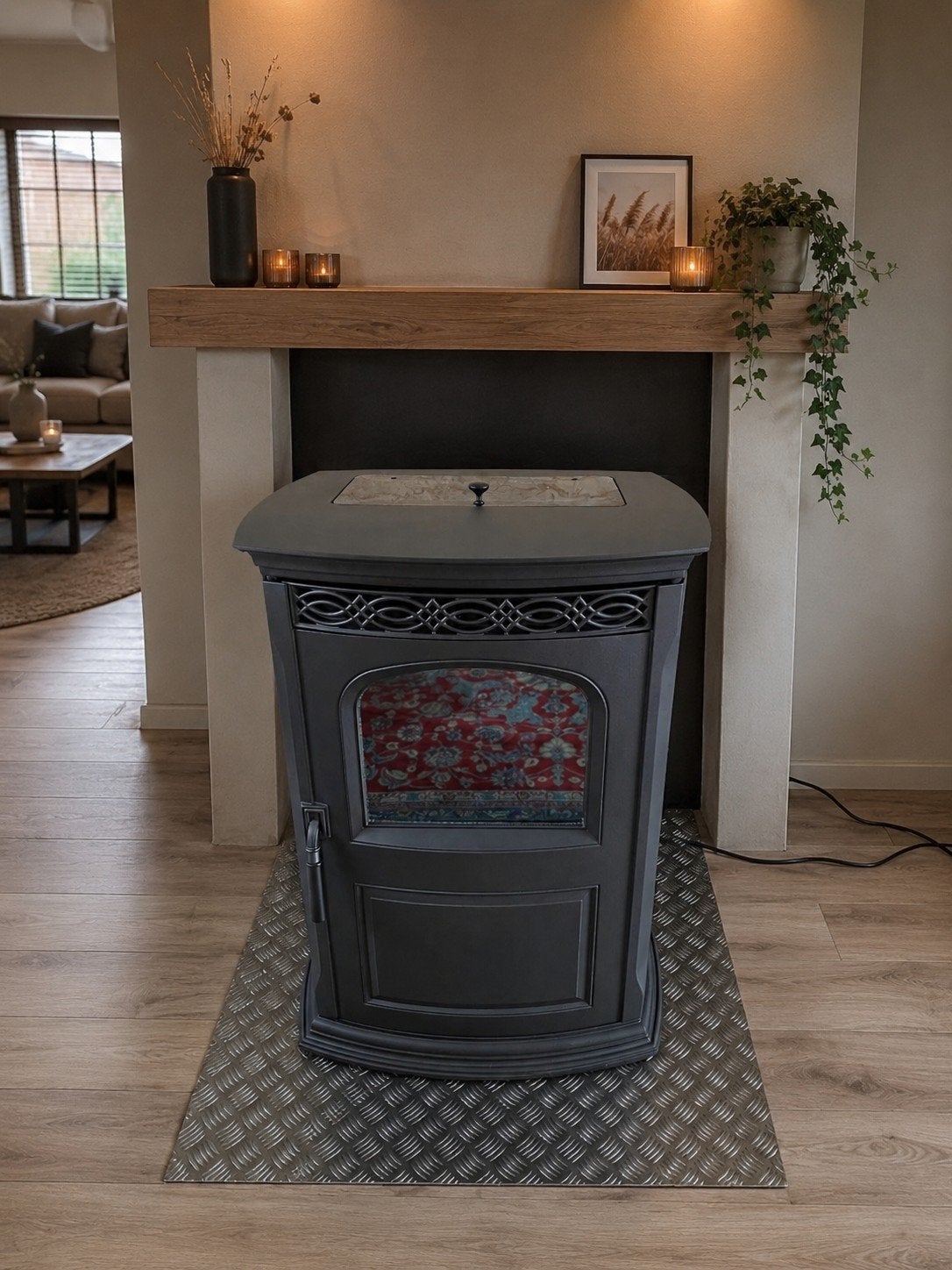 pelletkachel Harman 12kw nieuwstaat!! continubrander, Ophalen of Verzenden, Pelletkachel