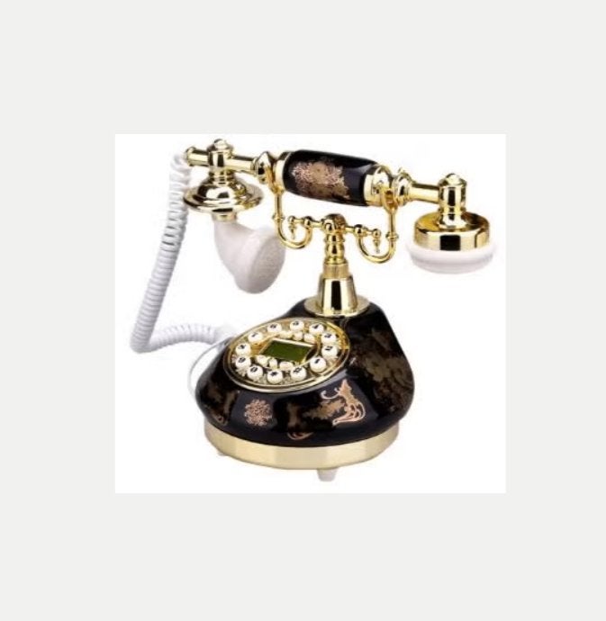 Prachtige vintage telefoon antieke stijl van keramiek, Antiquités & Art, Antiquités | Céramique & Poterie, Enlèvement ou Envoi