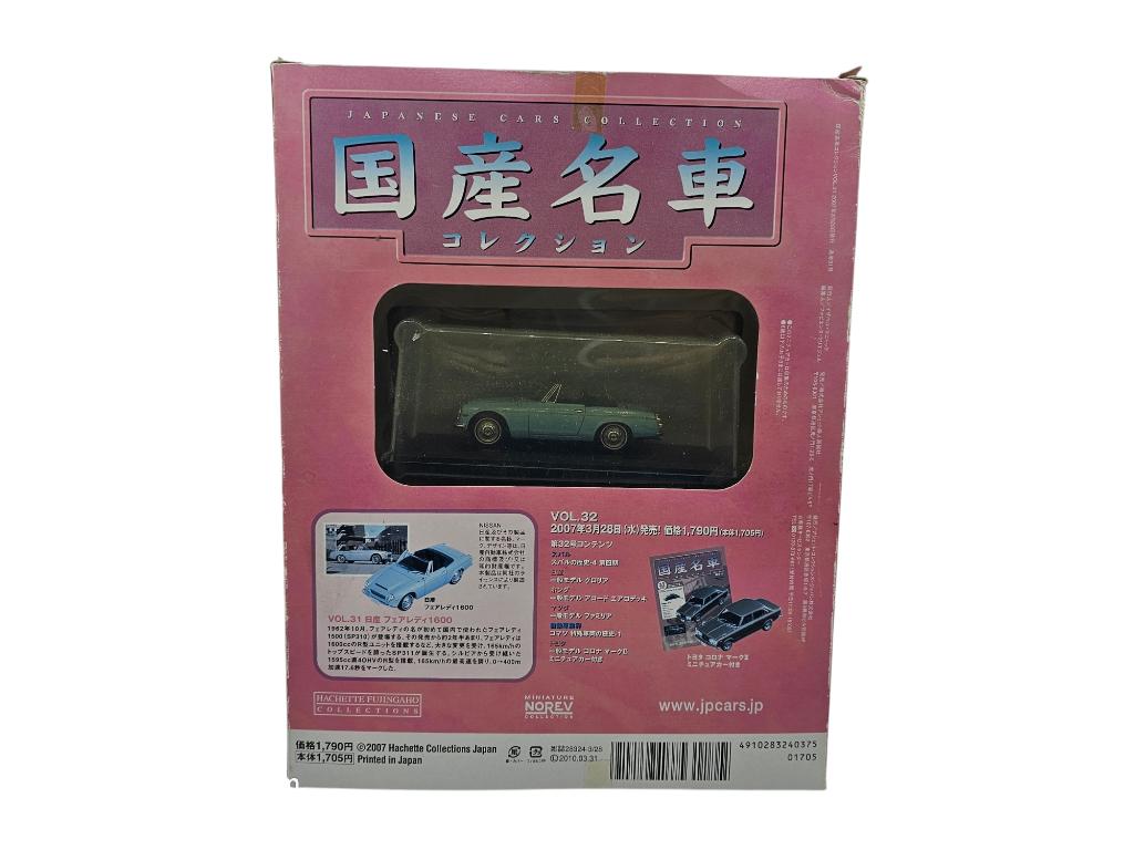 Boîte Hachette Norev Nissan Fairlady 1600 1:43, Hobby & Loisirs créatifs, Enlèvement ou Envoi, Comme neuf, Voiture, Norev