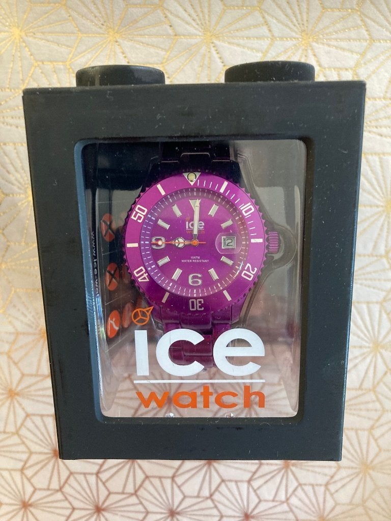 Montre Ice Watch violette NEUVE, Autres marques, Enlèvement ou Envoi, Acier, Acier