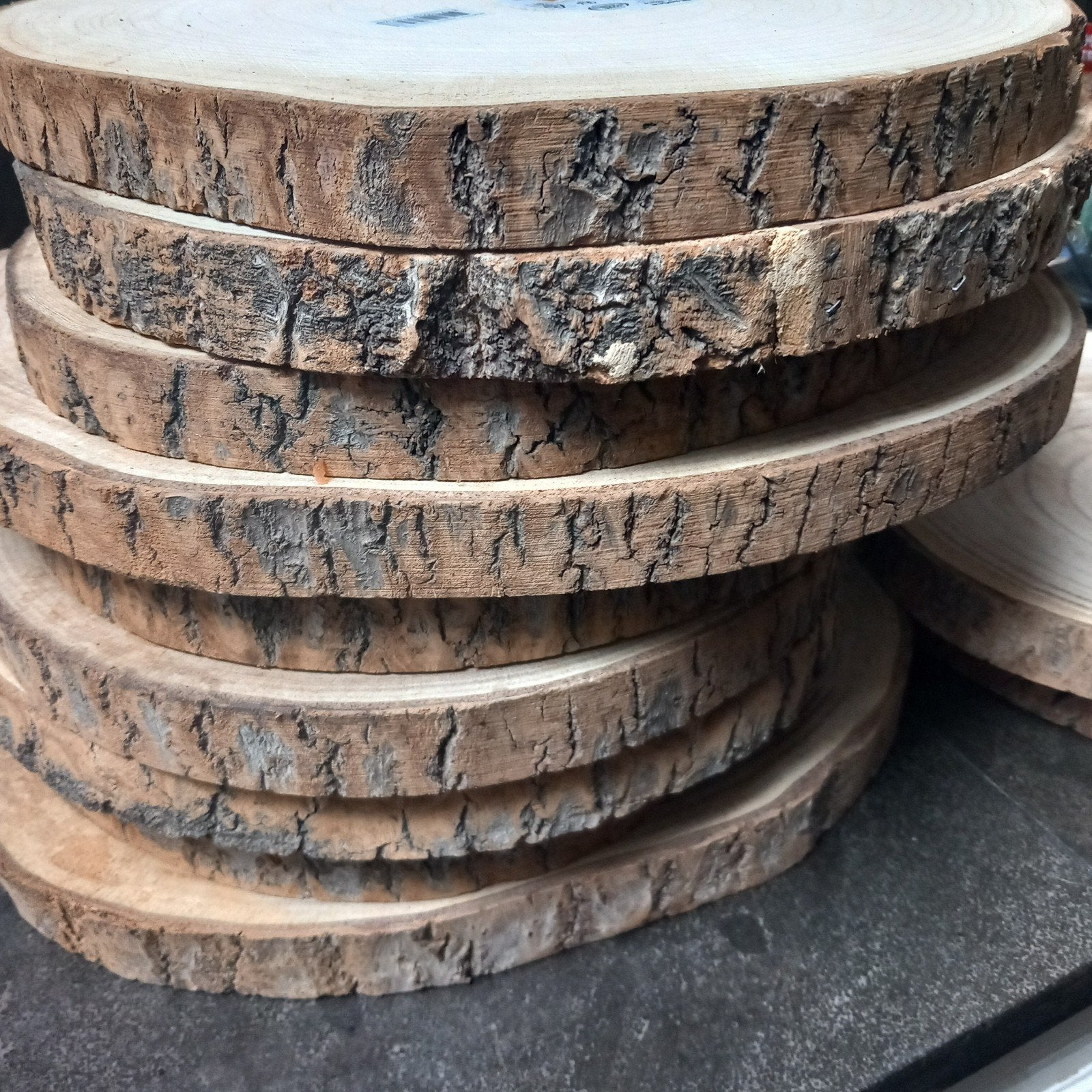 houten schijven. diameter tss de 35 en 38cm, Ophalen, Zo goed als nieuw