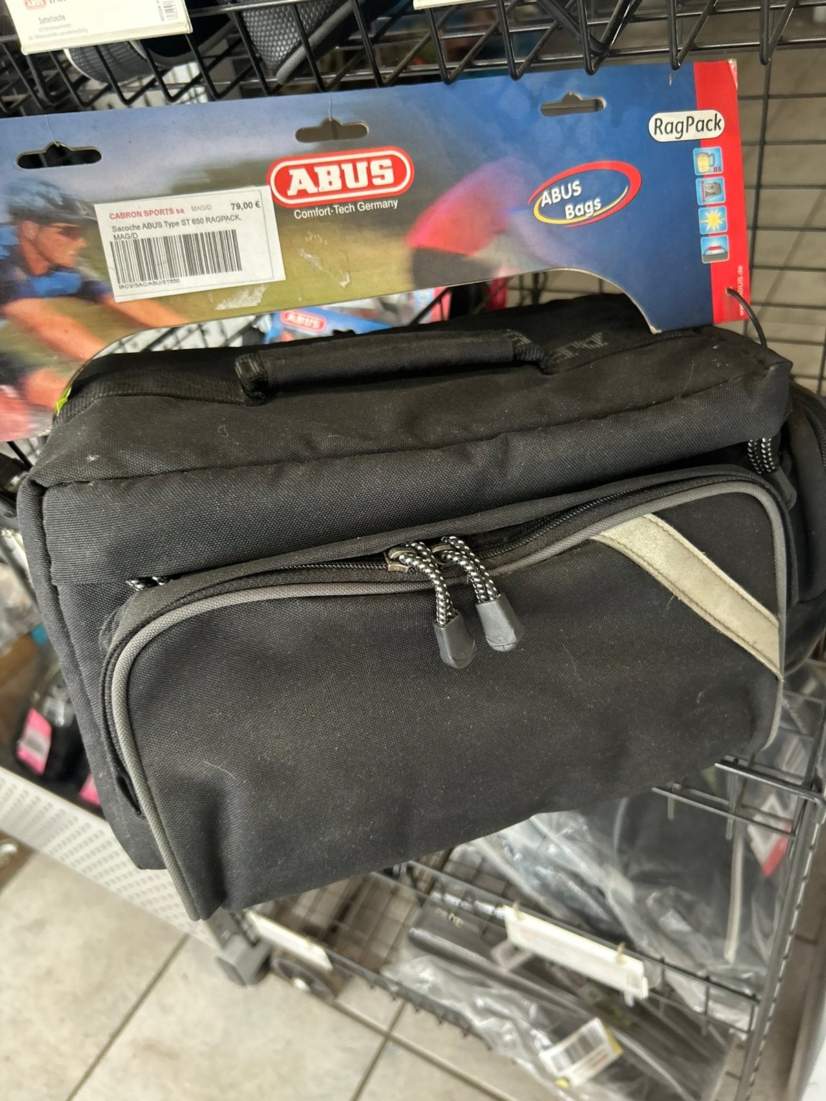 sacoche pour vélo Abus, Enlèvement