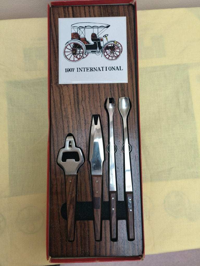 Vintage houten kaas en bar lade, Huis en Inrichting, Ophalen of Verzenden, Gebruikt, Los bestek, Overige typen